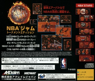 NBA Jam Tournament Edition - Box - Back Image