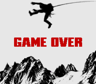 Cliffhanger - Screenshot - Game Over Image