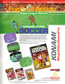 Konami Hyper Soccer - Advertisement Flyer - Front