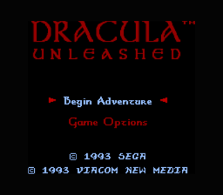 Dracula Unleashed - Screenshot - Game Title Image