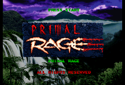 Primal Rage - Screenshot - Game Title