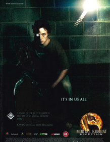 Mortal Kombat: Deception - Advertisement Flyer - Front