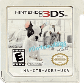 Nintendogs + Cats: French Bulldog & New Friends - Cart - Front