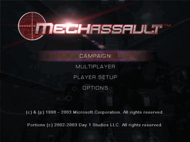 MechAssault - Screenshot - Game Title