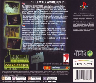 Roswell Conspiracies: Aliens, Myths & Legends - Box - Back Image