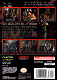 Resident Evil - Box - Back Image