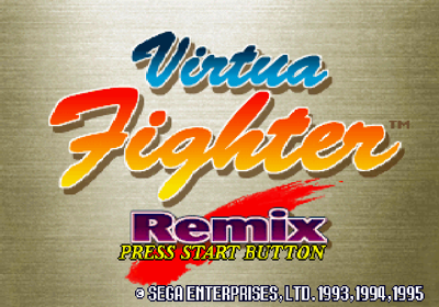 Virtua Fighter Remix - Screenshot - Game Title
