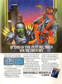 Impossible Mission-II - Advertisement Flyer - Front