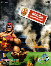 Sega Soccer Slam - Advertisement Flyer - Front