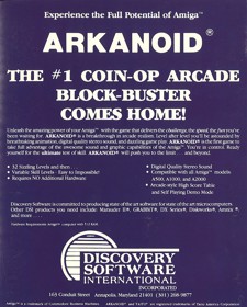 Arkanoid - Box - Back