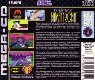 The Adventures of Batman & Robin - Box - Back Image