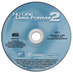 No One Lives Forever 2: A Spy in H.A.R.M.'s Way - Disc