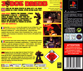 Judge Dredd - Box - Back Image