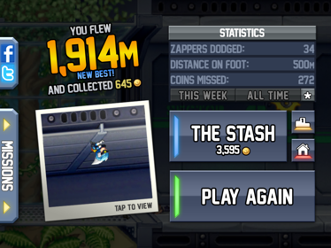 Jetpack Joyride - Screenshot - Gameplay