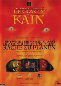 Blood Omen: Legacy of Kain - Advertisement Flyer - Front