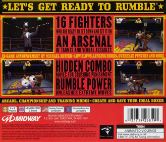 Ready 2 Rumble Boxing - Box - Back Image