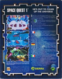 Space Quest I: Roger Wilco in the Sarien Encounter - Box - Back