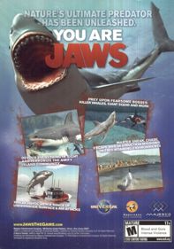 Jaws Unleashed - Box - Back