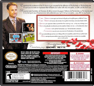 The Bachelor: The Videogame - Box - Back - Reconstructed