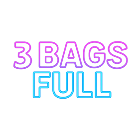 3 Bags Full - Clear Logo