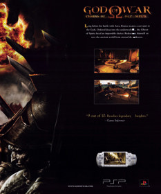 God of War: Chains of Olympus - Advertisement Flyer - Front