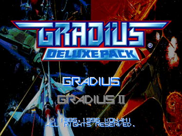Gradius: Deluxe Pack - Screenshot - Game Select Image