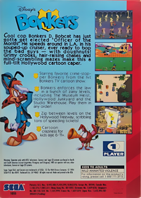 Disney's Bonkers - Box - Back