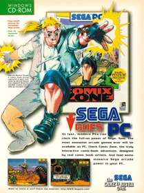Comix Zone - Advertisement Flyer - Front