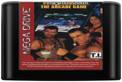 WWF WrestleMania: The Arcade Game - Cart - Front