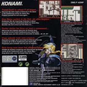Castlevania Legends - Box - Back