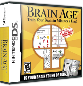 Brain Age: Train Your Brain in Minutes a Day! - Box - 3D Image