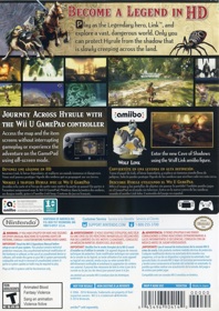 The Legend of Zelda: Twilight Princess HD - Box - Back