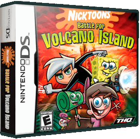 Nicktoons Battle for Volcano Island - Box - 3D Image
