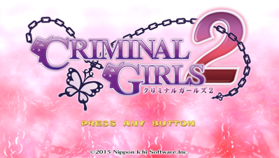 Criminal Girls 2: Party Favors - Screenshot - Game Title