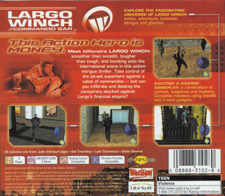 Largo Winch: Commando SAR - Box - Back Image
