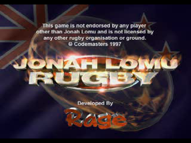 Jonah Lomu Rugby - Screenshot - Game Title