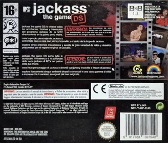 Jackass: The Game - Box - Back Image