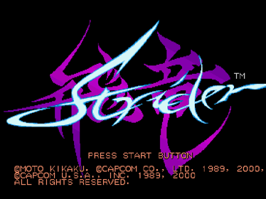 Strider - Screenshot - Game Title Image