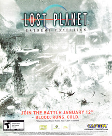 Lost Planet: Extreme Condition - Advertisement Flyer - Front