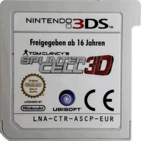 Tom Clancy's Splinter Cell 3D - Cart - Front