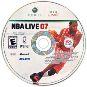 NBA Live 07 - Disc