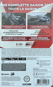 WRC 10: The Official Game - Box - Back