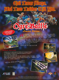 Ogre Battle - Advertisement Flyer - Front