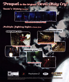 Devil May Cry 3: Dante's Awakening - Advertisement Flyer - Front