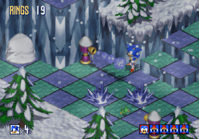 Sonic 3D Blast - Screenshot - Gameplay
