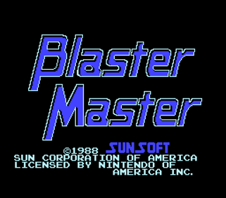 Blaster Master - Screenshot - Game Title