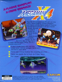 Mega Man X4 - Box - Back Image