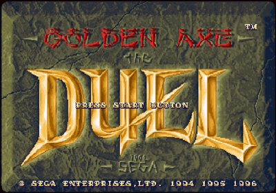 Golden Axe: The Duel - Screenshot - Game Title