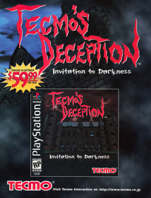 Tecmo's Deception: Invitation to Darkness - Advertisement Flyer - Front