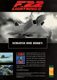 F22 Lightning II - Advertisement Flyer - Front